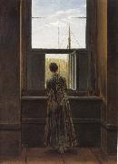 Caspar David Friedrich Woman at a Window France oil painting artist